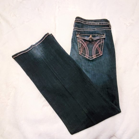 a.n.a Denim - SOLD A.n.a Bootcut Jeans with Pocket Embroidery